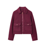 Load image into Gallery viewer, Zipper Detail Soft Jacket Women Multiple Colors N5A561