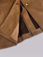 Load image into Gallery viewer, Suede Texture French Button Long Sleeve Blazer Women N6G294