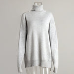 Load image into Gallery viewer, Side Slit Relaxed Knit Sweater Women Multiple Colors N5A536