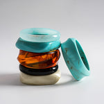 Load image into Gallery viewer, Resin Ombré Circle Geometric Bangle Set 3-Piece N6H076
