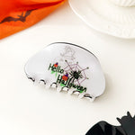 Load image into Gallery viewer, Halloween Ghost Pumpkin Acrylic Claw Clip S5P539