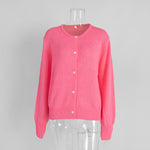 Load image into Gallery viewer, Candy Color Mohair like Cardigan Women N5A508