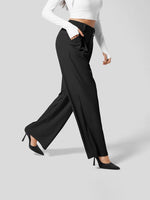 Load image into Gallery viewer, Comfort Tummy Control Wide Leg Trousers Women N6B061