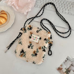 Load image into Gallery viewer, Rainbow Dots Plush Bag Women Cute Shoulder Crossbody S5P876