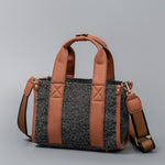 Load image into Gallery viewer, Color Block Canvas Tote Bag PU Leather Large Capacity S5P655