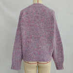 Load image into Gallery viewer, Bow Jacquard Knit Sweater Women Round Neck Loose Fit N5A844