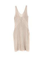 Load image into Gallery viewer, V Neck Sleeveless Solid Hollow Out Beach Maxi Dress N6A072