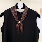Load image into Gallery viewer, Women's Polyester Polka Dot Neck Scarf N6J145