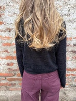 Load image into Gallery viewer, Mock Neck Lace Crochet Long Sleeve Tee Women N6G273