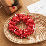 Load image into Gallery viewer, Christmas Style Scrunchy Hair Tie With Bow S5P637