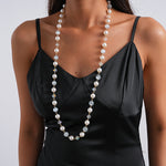 Load image into Gallery viewer, Vintage Contrast Cat's Eye Tiger Eye Pearl Necklace N6H144