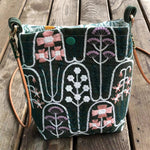 Load image into Gallery viewer, Hand-Embroidered Cotton Crossbody Phone Pouch S5P288