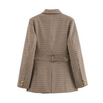 Load image into Gallery viewer, Plaid Long Sleeve Blazer Women Multiple Colors N5A744