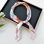 Load image into Gallery viewer, Women's Faux Silk Pearl Magnetic Neck Scarf N6J151