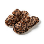 Load image into Gallery viewer, Leopard Print Open Toe Slippers Women Double Striped M5A284