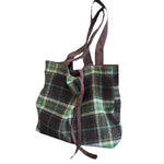 Load image into Gallery viewer, Green Check Wool Tote Bag Women Large Capacity M5A333
