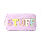 Load image into Gallery viewer, Corduroy Letter Print Makeup Bag Women S5P728