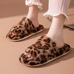 Load image into Gallery viewer, Leopard Print Open Toe Slippers Women Double Striped M5A284
