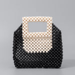 Load image into Gallery viewer, Handwoven Maple Bead Small Square Tote Women S5P968