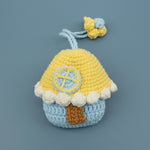 Load image into Gallery viewer, Hand Crochet House AirPods Case Colorful Yarn Pouch N6G079