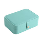 Load image into Gallery viewer, Leather Flip Top Jewelry Organizer Multi Compartment S5P395