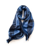 Load image into Gallery viewer, Check Print Faux Cashmere Wrap with Fringe M5A224