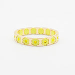 Load image into Gallery viewer, Floral Cuff Enamel Steel Crystal-Studded Elastic S5P141