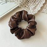 Load image into Gallery viewer, French Retro PU Leather Scrunchy Women S5P764