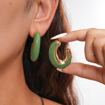 Load image into Gallery viewer, Womens Vintage Oval Metal Stud Earrings N6K154