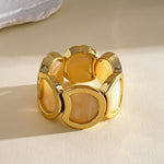 Load image into Gallery viewer, Vintage Acrylic Ombré Geometric Segment Bangle Women N6H082