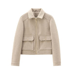 Load image into Gallery viewer, Zipper Detail Soft Jacket Women Multiple Colors N5A561