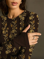 Load image into Gallery viewer, Retro Floral Print Knit T-shirt Women N6C324