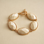 Load image into Gallery viewer, Womens Vintage Marbled Oval Resin Bracelet N6K134
