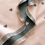 Load image into Gallery viewer, Heart Color Blk Dual-use Faux Cashmere Scarf M5A330