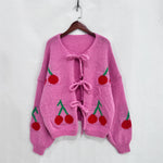 Load image into Gallery viewer, Sweater Loose Fit Round Neck Snowflake Sock Knit N5A850
