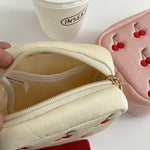 Load image into Gallery viewer, Cherry Embroidered Polyester Jewelry Pouch N6J276