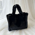Load image into Gallery viewer, Women's Plush Large Tote Handbag N6J176