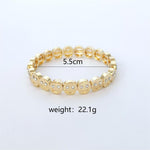 Load image into Gallery viewer, Enamel Drip Smiley Face Rhinestone Elastic Bracelet N6A212