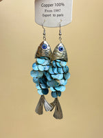 Load image into Gallery viewer, Vintage Fish Tail Fringe Earrings Women Luxury Design N6B016