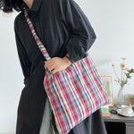 Load image into Gallery viewer, Retro Tartan Crossbody Bag Pure Cotton S5P271
