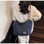 Load image into Gallery viewer, Denim Shoulder Tote Adjustable Carry S5P336