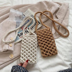 Load image into Gallery viewer, Woven Crossbody Phone Bag Cotton Rope Shoulder Purse N6G087