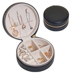 Load image into Gallery viewer, Portable Round Jewelry Box Travel 2 Layer Storage S5P839