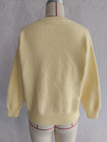 Load image into Gallery viewer, 3D Floral Cardigan Women Knit Open Front Round Neck N5A859