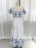 Load image into Gallery viewer, Two-Way Off-Shoulder Print Midi Dress Women N6C249