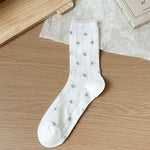Load image into Gallery viewer, Floral Mesh Mid-Calf Socks Women N6C176