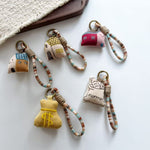 Load image into Gallery viewer, Embroidered Food Charm Bag Decor Car Keyring Gift N6G019