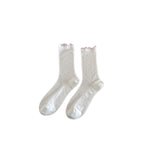 Load image into Gallery viewer, Silk Mesh Ruffle Socks Women N6C164