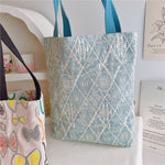 Load image into Gallery viewer, Embroidered Cotton Linen Tote Bag Shoulder N6F150