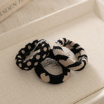Load image into Gallery viewer, Thick Jacquard Leopard Terry Hair Ties N6F130